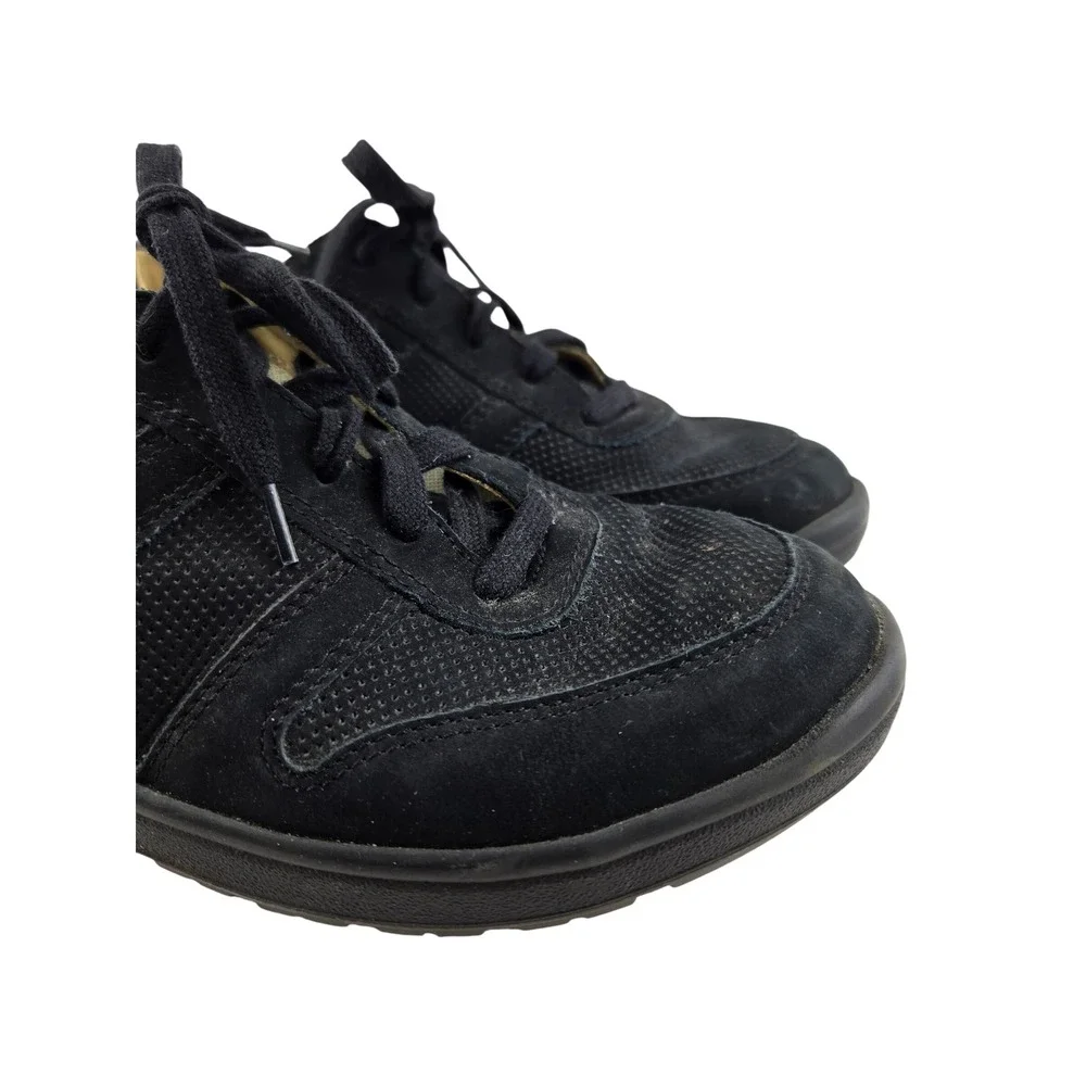 Mephisto Rebeca Perf Black Nubuck Leather Walking Shoes Womens 8.5‎ US 6 EUR